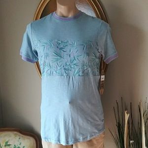 NWT Huntington BC mens Floral Crewneck Shirt. Sm